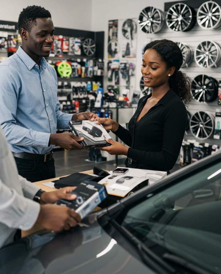 Vente d'accessoires automobiles variés pour votre confort.